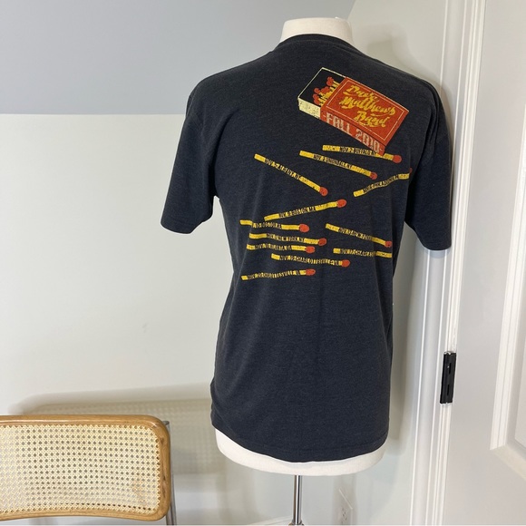 Dave Matthews Band 2010 Flame Matchbox Grey Tour Tee Shirt - Picture 2 of 6